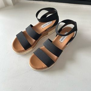 Steve Madden Bandi Elastic Cork Flatform Sandals